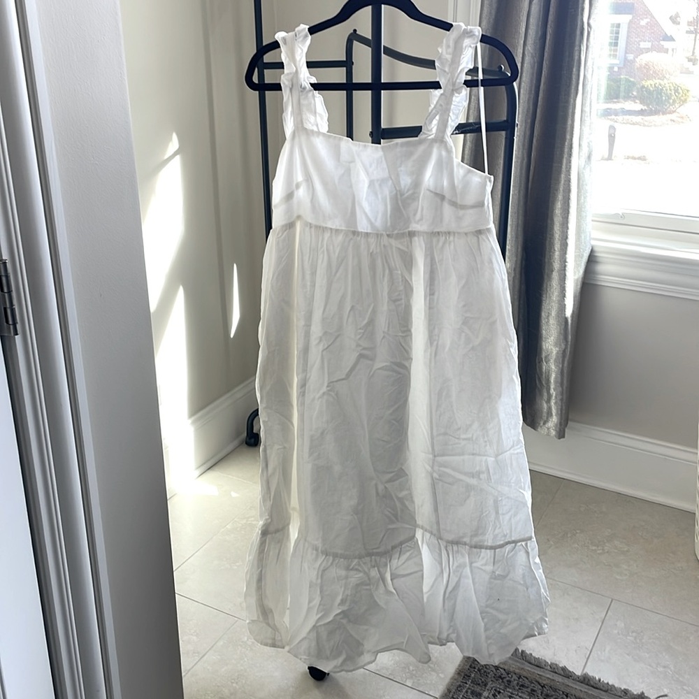 White cotton dress